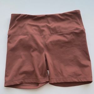 Burnt orange workout / lounge shorts